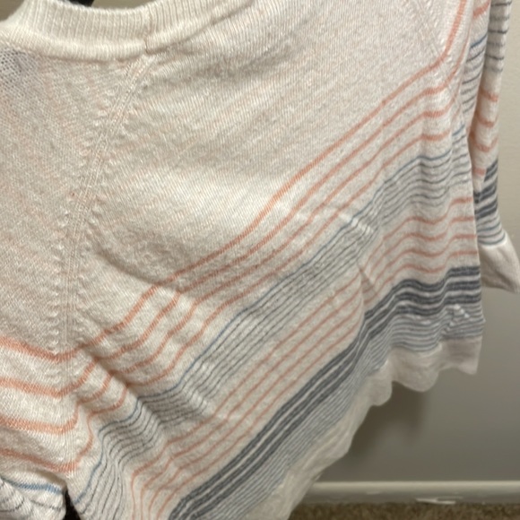 🛍️EUC LOFT striped sweater with beautiful sleeves sz.XSP 213 - Picture 4 of 5